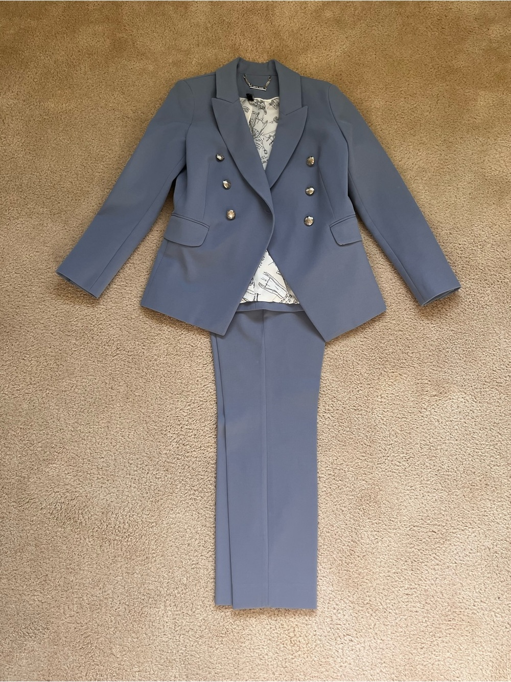 WHBM Studio Blazer and Elle Slim Ankle Comfort Stretch Pan